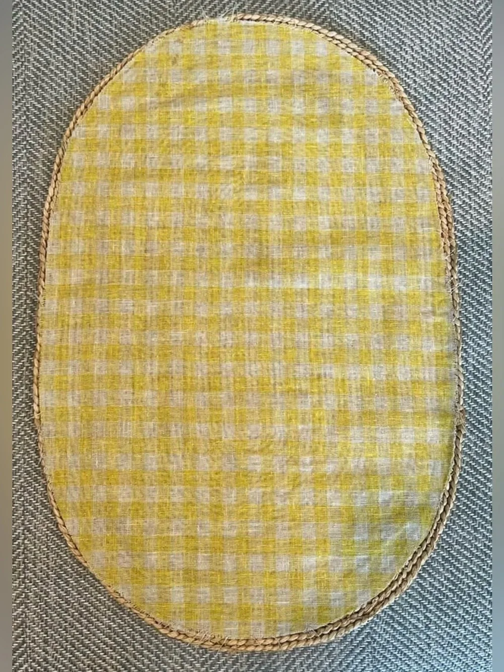 Set of 11 Williams Sonoma Light Woven Oval Placemat in Natural